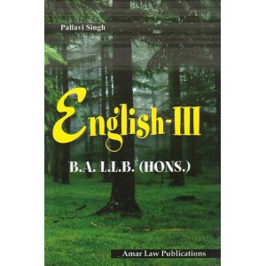 Amar Law Publication's English III for BA LL.B (Hons.) by Pallavi Singh